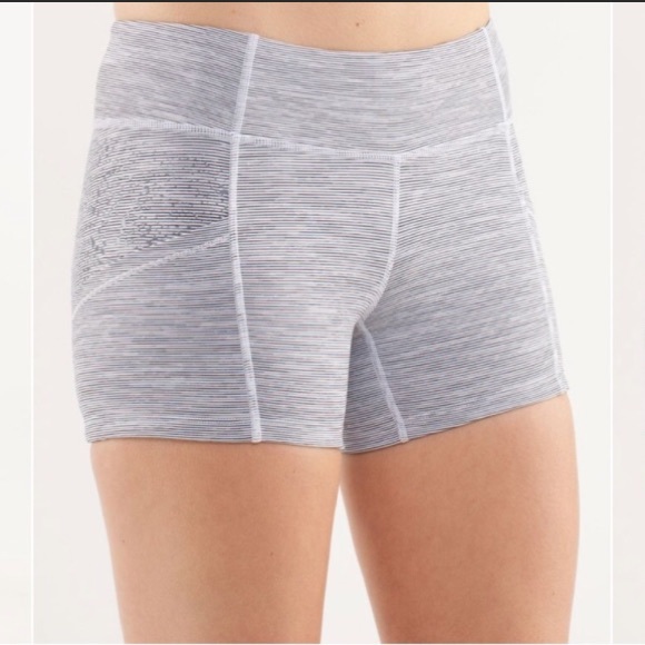 lululemon athletica Pants - Lululemon Run Shorty running Shorts small stripe